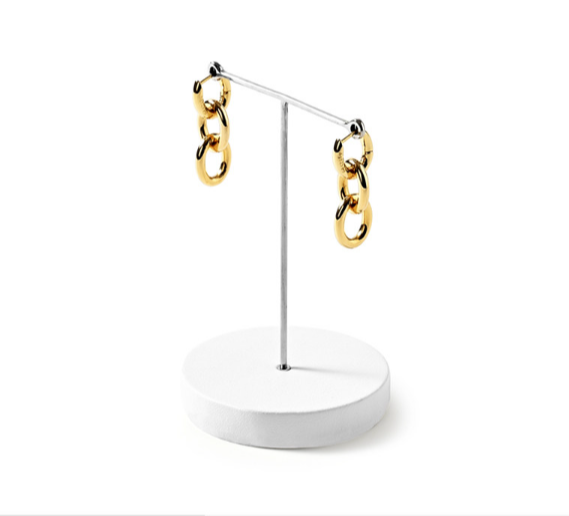 OIRLV wholesale White leather luxury jewellery display :TT389