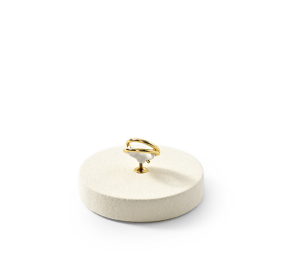 OIRLV high end Beige Microfiber Jewelry display set :TT390