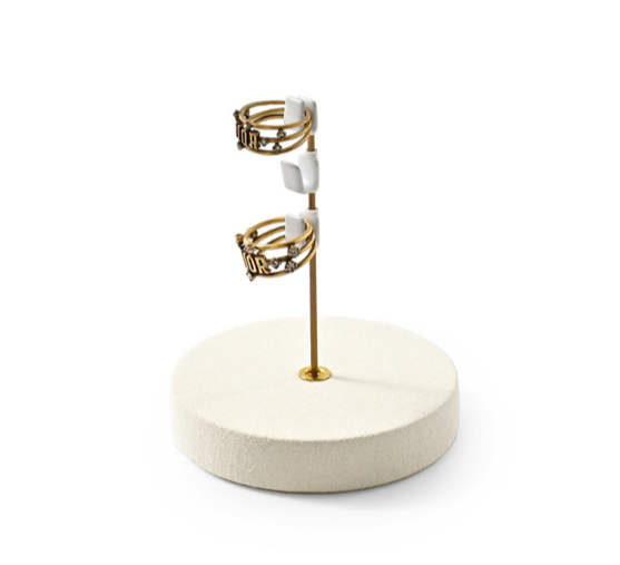 OIRLV high end Beige Microfiber Jewelry display set :TT390