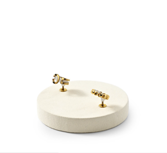 OIRLV high end Beige Microfiber Jewelry display set :TT390