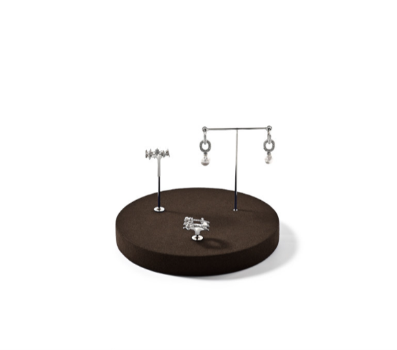OIRLV factory Coffee Microfiber Jewelry display set series :TT392