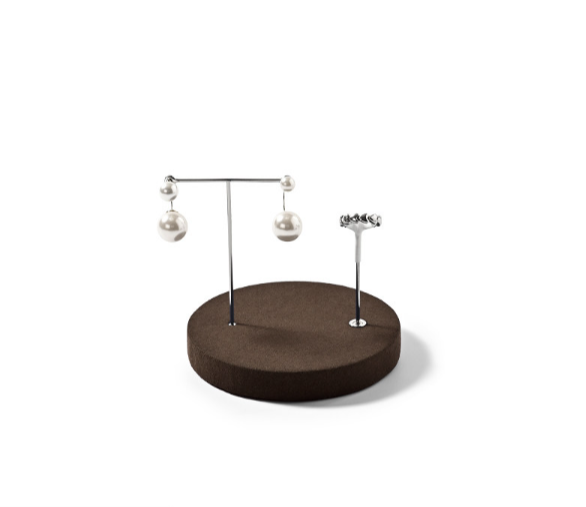 OIRLV factory Coffee Microfiber Jewelry display set series :TT392
