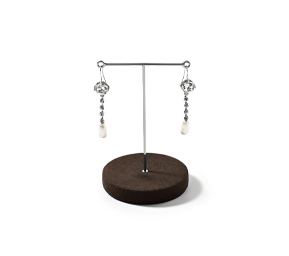 OIRLV factory Coffee Microfiber Jewelry display set series :TT392