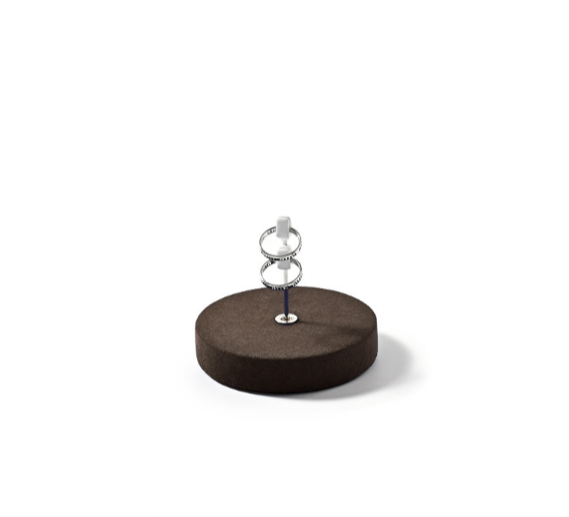 OIRLV factory Coffee Microfiber Jewelry display set series :TT392