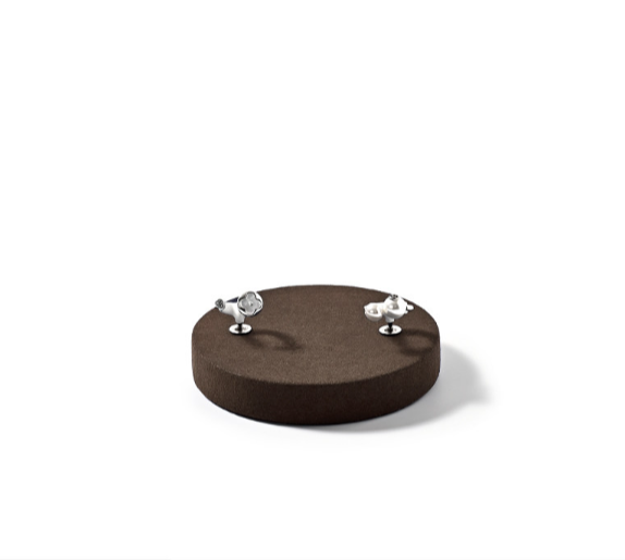 OIRLV factory Coffee Microfiber Jewelry display set series :TT392