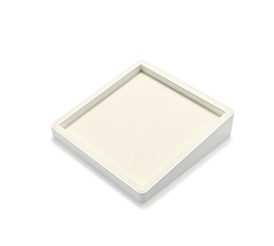 OIRLV fashion Beige Microfiber MDF Baking paint jewelry display