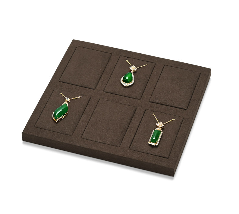 OIRLV Factory Coffee color Microfiber luxury jewellery display:TT401