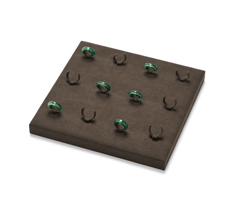 OIRLV Factory Coffee color Microfiber luxury jewellery display:TT401