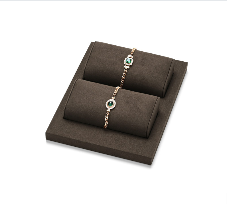OIRLV Factory Coffee color Microfiber luxury jewellery display:TT401