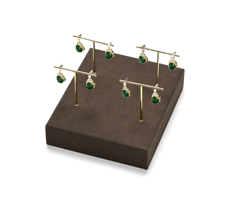 OIRLV Factory Coffee color Microfiber luxury jewellery display:TT401