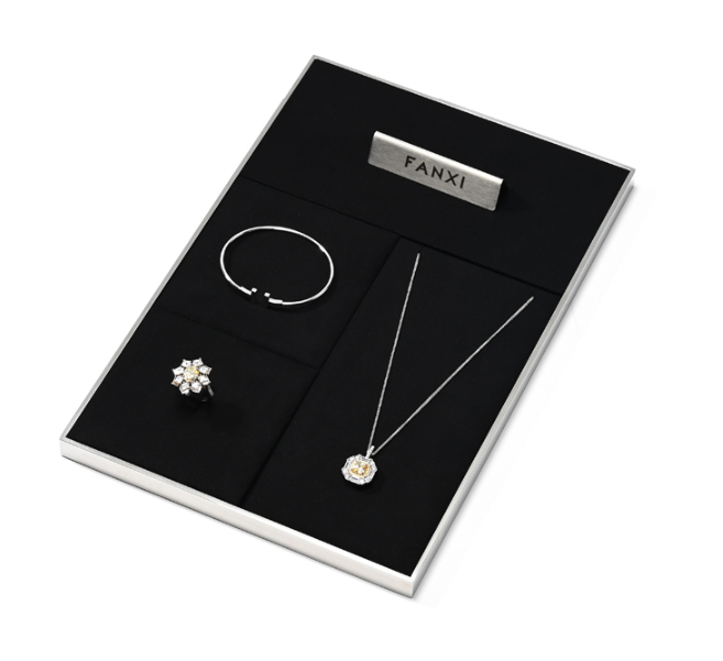 OIRLV fashion Black metal luxury jewellery display : TT406