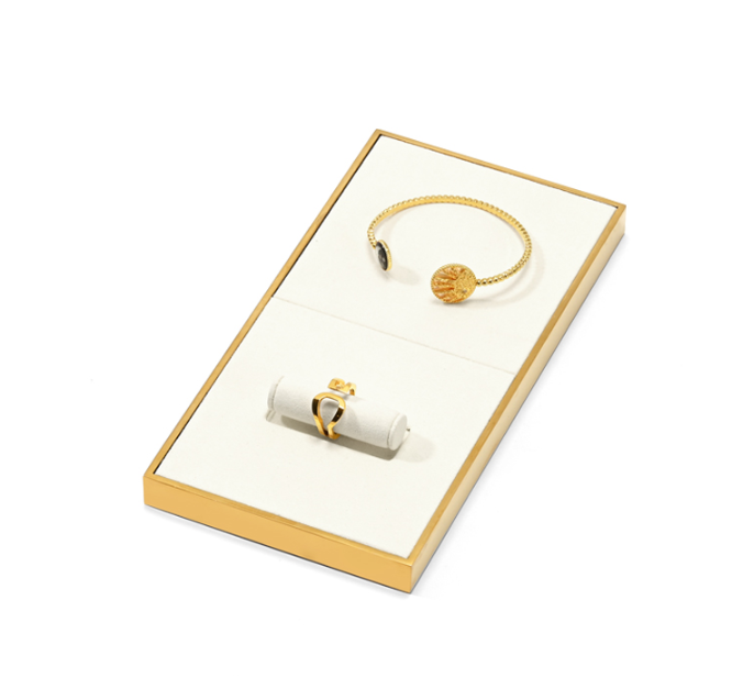 OIRLV wholesale Beige Microfiber jewelry organizer : TT409