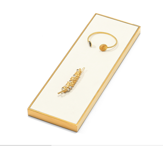 OIRLV wholesale Beige Microfiber jewelry organizer : TT409