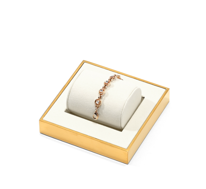 OIRLV wholesale Beige Microfiber jewelry organizer : TT409