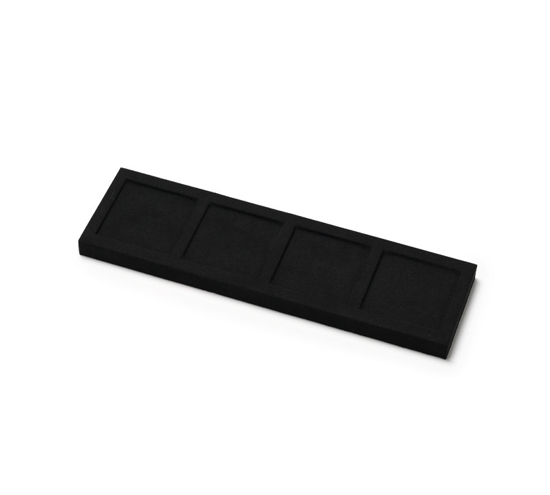 OIRLV wholesale Black Microfiber jewellery ring display:TT417