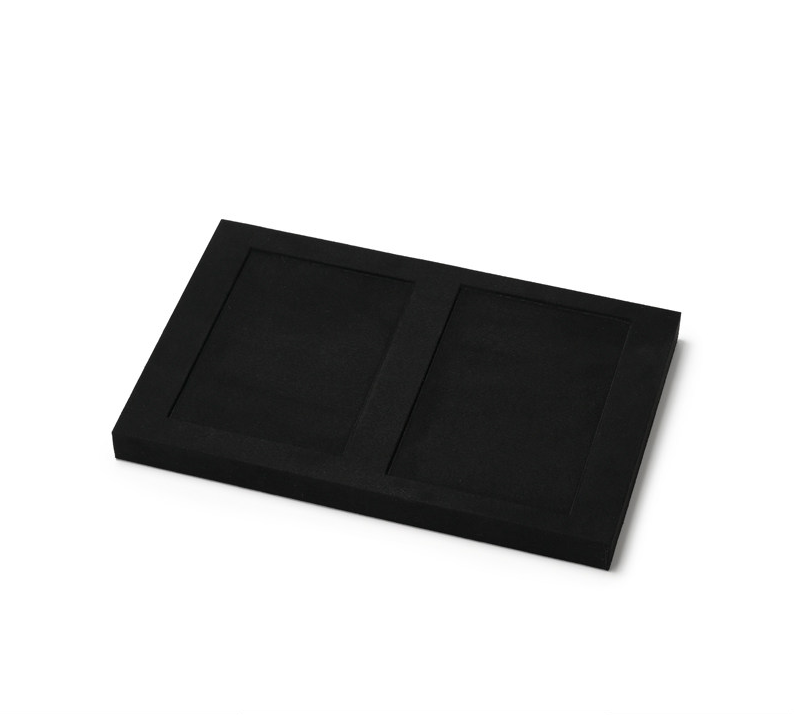 OIRLV wholesale Black Microfiber jewellery ring display:TT417