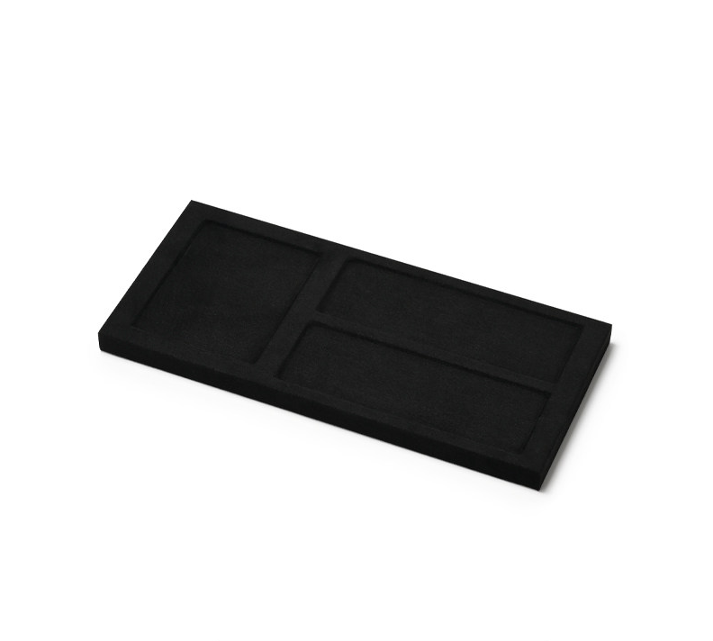 OIRLV wholesale Black Microfiber jewellery ring display:TT417