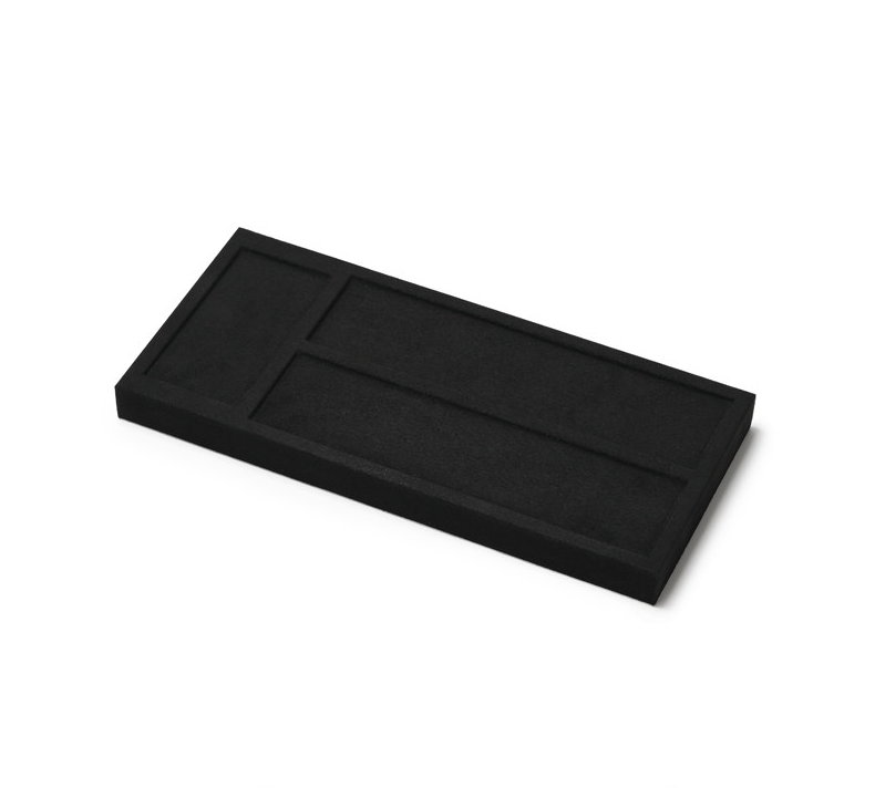 OIRLV wholesale Black Microfiber jewellery ring display:TT417