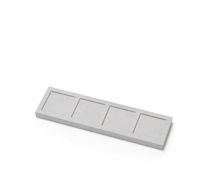 OIRLV  fashion grey Microfiber custom jewelry display:TT419