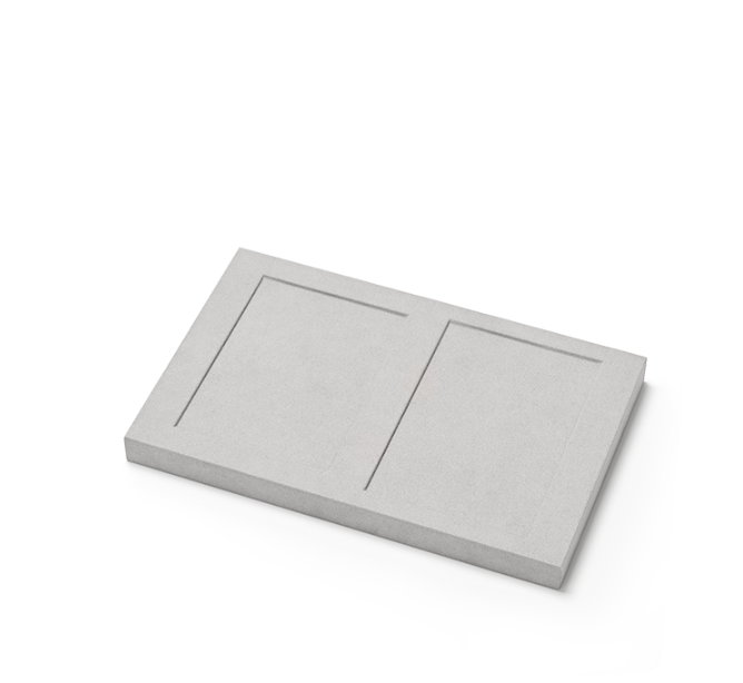 OIRLV  fashion grey Microfiber custom jewelry display:TT419