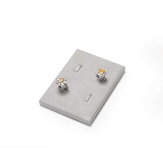 OIRLV  fashion grey Microfiber custom jewelry display:TT419