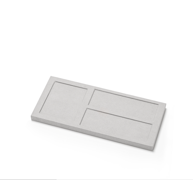 OIRLV  fashion grey Microfiber custom jewelry display:TT419