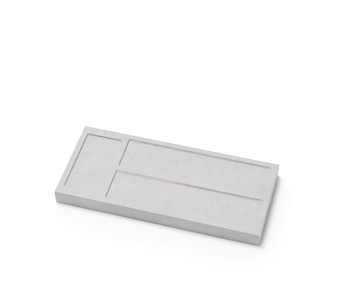 OIRLV  fashion grey Microfiber custom jewelry display:TT419