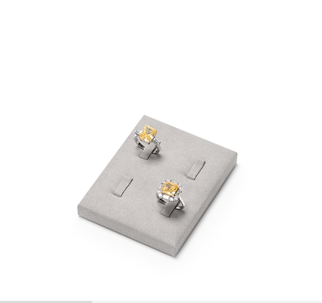 OIRLV  fashion grey Microfiber custom jewelry display:TT419