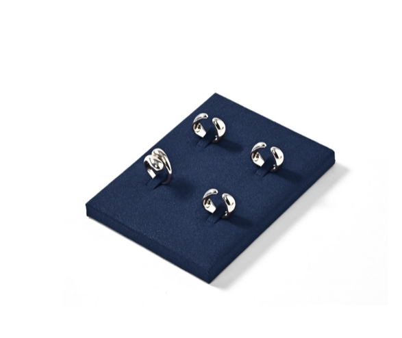 OIRLV factory Blue Microfiber Jewelry display set series: TT420