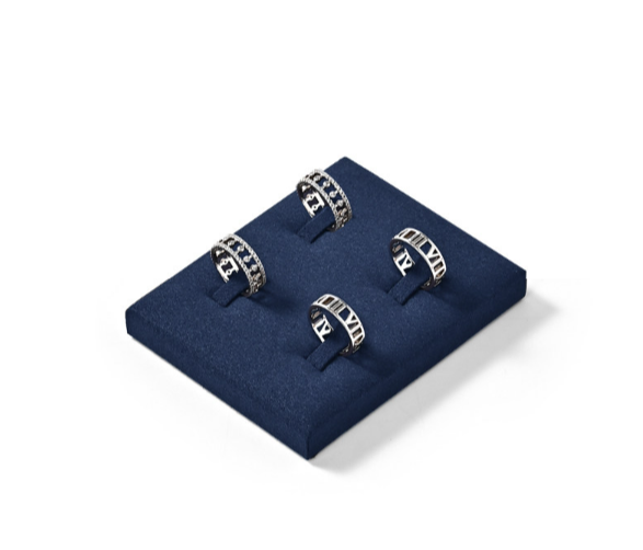 OIRLV factory Blue Microfiber Jewelry display set series: TT420