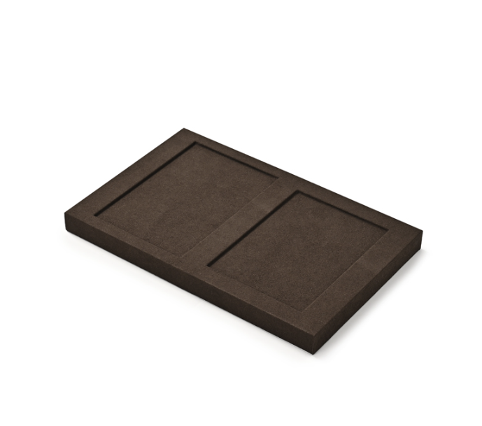 OIRLV luxury Brown Microfiber jewellery ring display:TT421