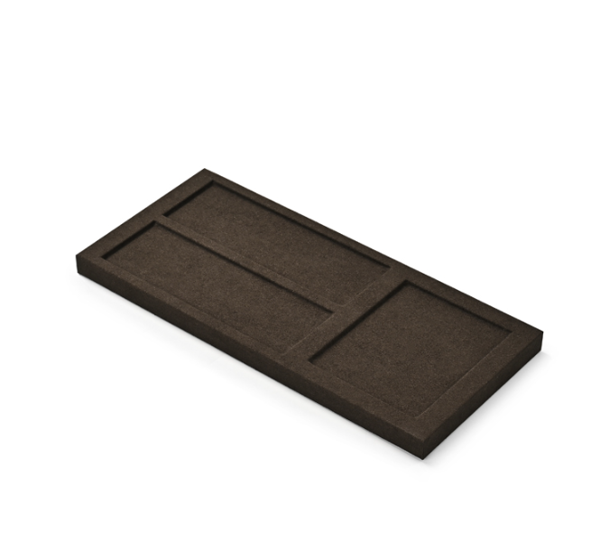 OIRLV luxury Brown Microfiber jewellery ring display:TT421