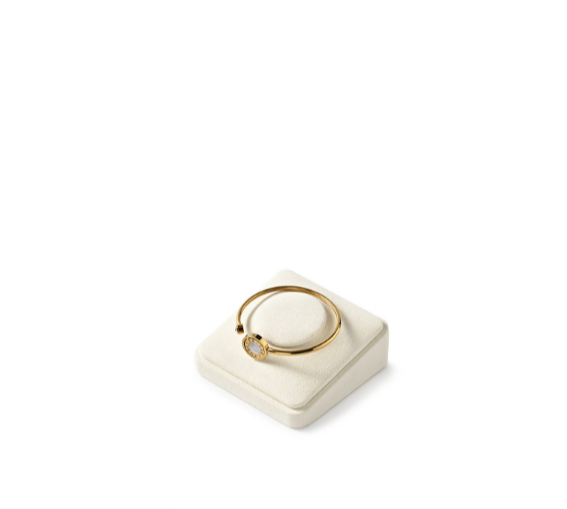OIRLV wholesale Beige Microfiber jewelry presentation : TT423