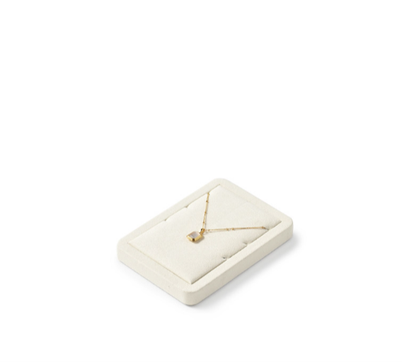 OIRLV wholesale Beige Microfiber jewelry presentation : TT423