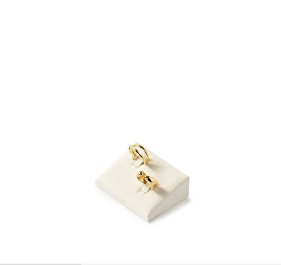 OIRLV wholesale Beige Microfiber jewelry presentation : TT423
