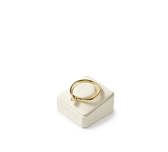 OIRLV wholesale Beige Microfiber jewelry presentation : TT423