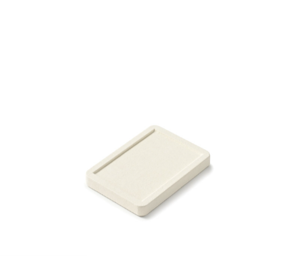 OIRLV wholesale Beige Microfiber jewelry presentation : TT423