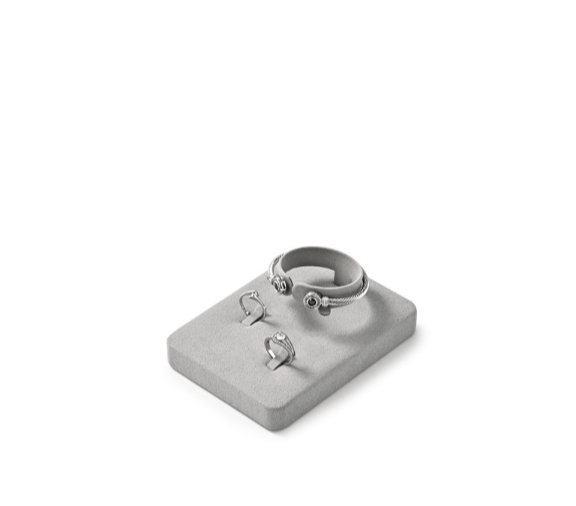 OIRLV hot sale Gray Microfiber display for jewelry : TT424
