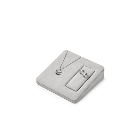OIRLV hot sale Gray Microfiber display for jewelry : TT424