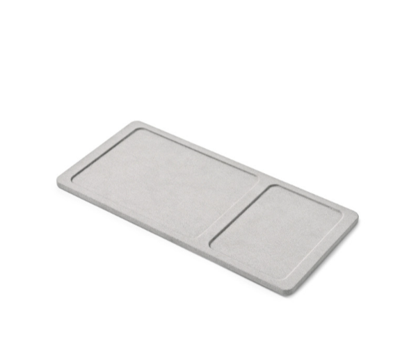 OIRLV hot sale Gray Microfiber display for jewelry : TT424