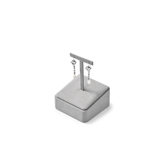 OIRLV hot sale Gray Microfiber display for jewelry : TT424
