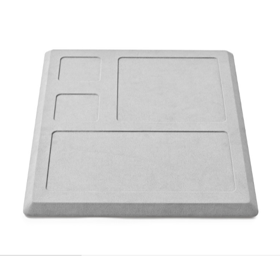 OIRLV hot sale Gray Microfiber display for jewelry : TT424