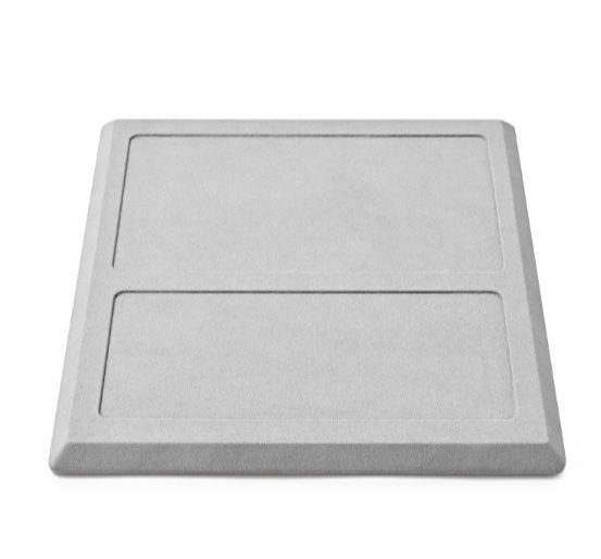 OIRLV hot sale Gray Microfiber display for jewelry : TT424