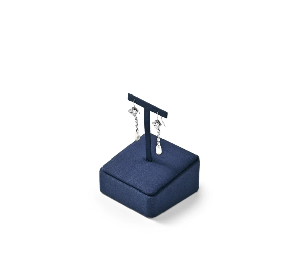 OIRLV high quality Blue Microfiber luxurious jewelry display: TT425