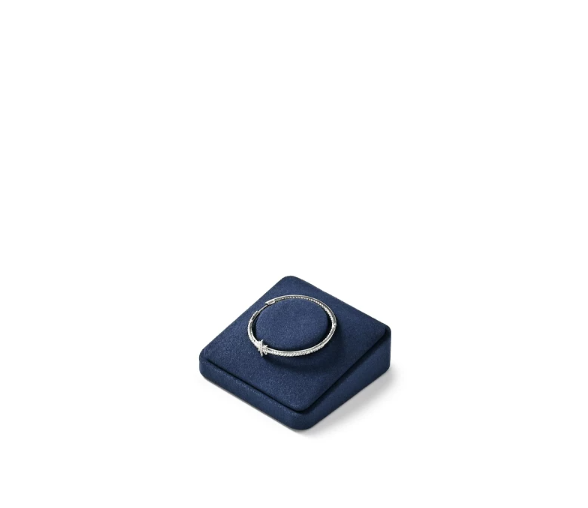 OIRLV high quality Blue Microfiber luxurious jewelry display: TT425