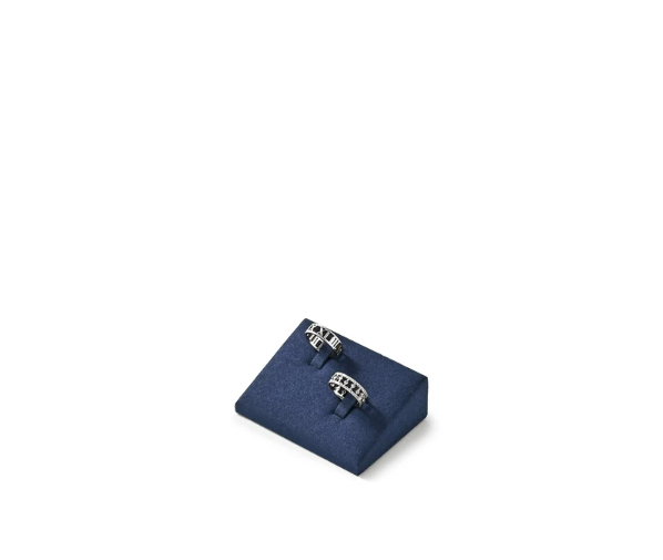 OIRLV high quality Blue Microfiber luxurious jewelry display: TT425