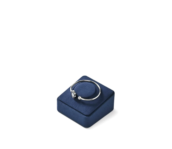 OIRLV high quality Blue Microfiber luxurious jewelry display: TT425