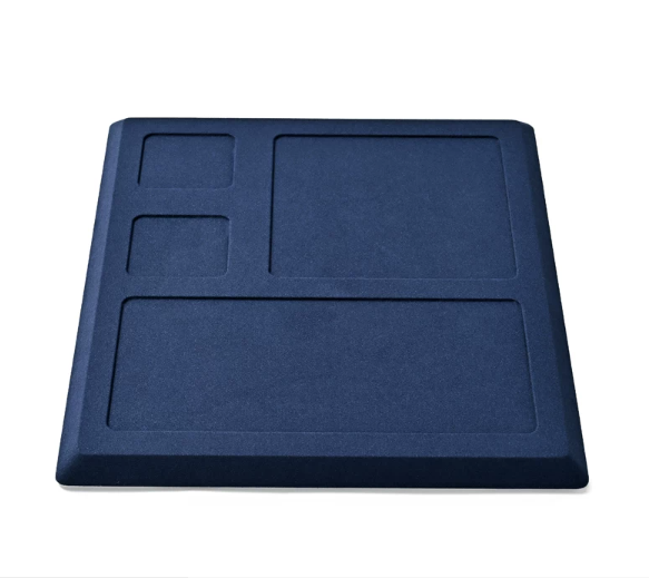 OIRLV high quality Blue Microfiber luxurious jewelry display: TT425