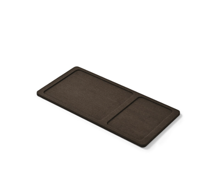 OIRLV new arrival Brown Microfiber jewellery ring display : TT426