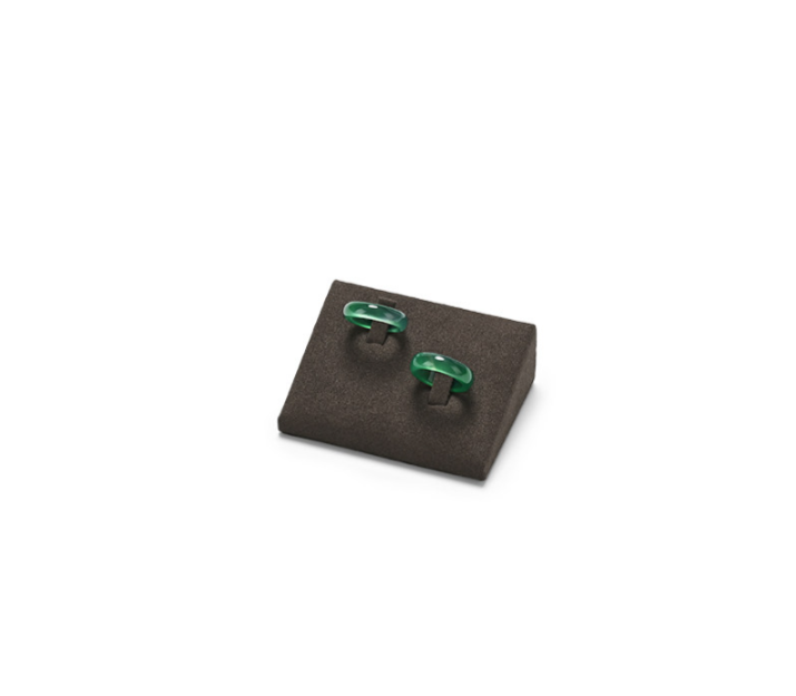 OIRLV new arrival Brown Microfiber jewellery ring display : TT426